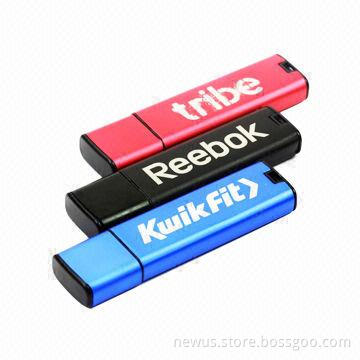 Brushed Aluminum USB Flash Drive with 512MB to 32GB Capacity Range
